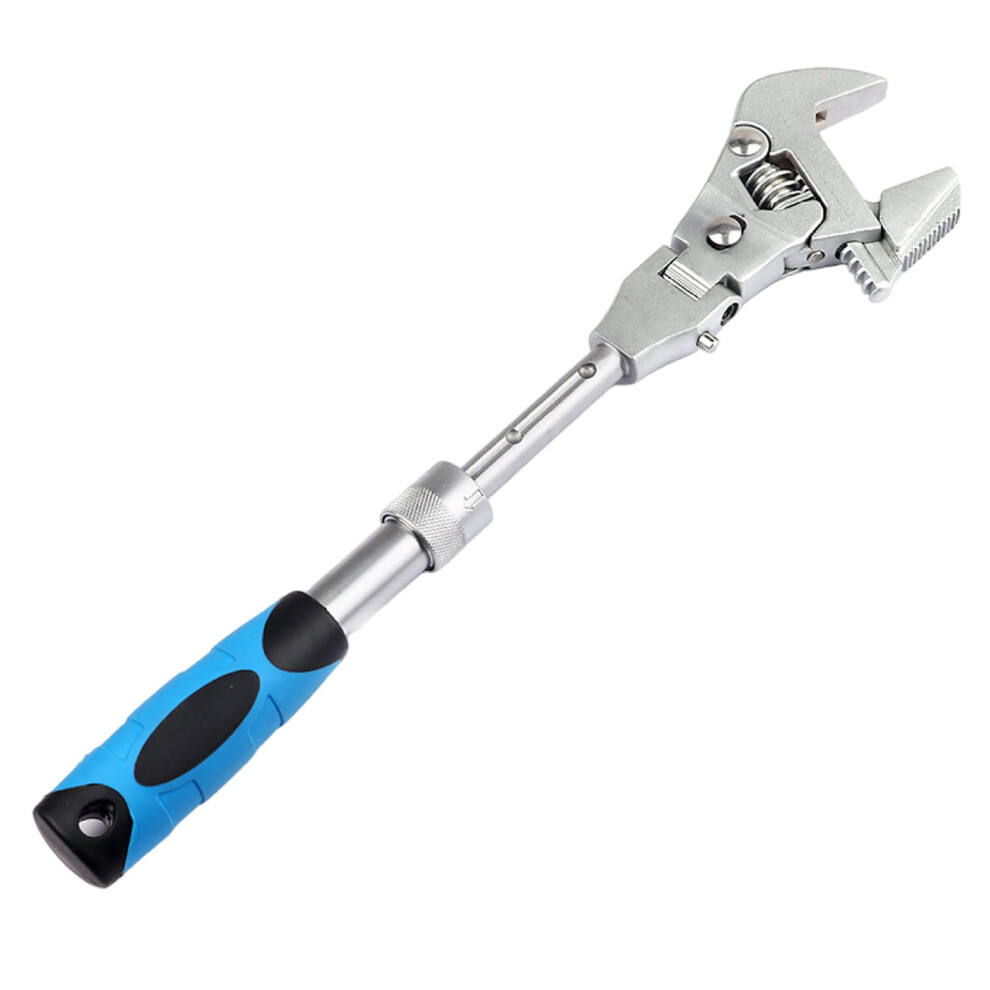 Adjustable Ratchet Wrench 10Inch, 12Inch, Retractable Extension Shank, 180Degree Rotatable Flex Head Tool 9412369511201