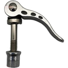 Bike Seat Clamp Folding Bike Adjustable Bolt Bicycle Seat Post Clamp M8x60mm RustResistant Alloy Silver