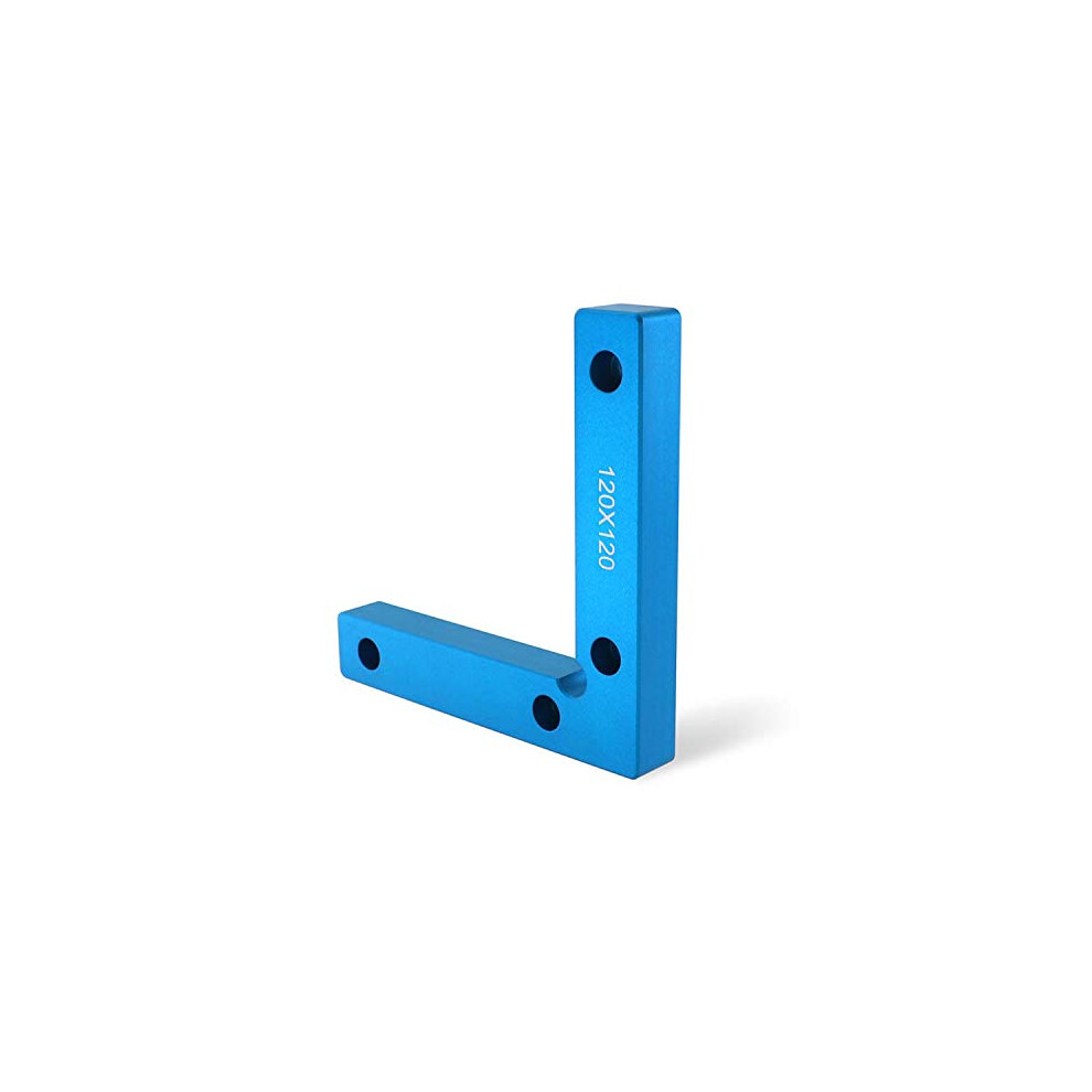 Aluminium Alloy 90 Degree Clamping Square 120X120mm Precision Machinist Square For Woodworking Right Angle Positioning 9426802992120