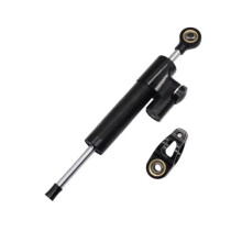 Motorcycle Steering Damper Adjustable Handlebar Stabilizer Aluminum Alloy Speed Balance Rod Black