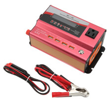 Inverter di potenza a onda sinusoidale modificata 1000W 4 veicoli da CC 12V a CA 110V Conversione ad alta efficienza con ventola di controllo della