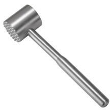 Meat Tenderizer Mallet 304 Stainless Steel Heavy Duty DualSided Hammer for Steak and Chicken