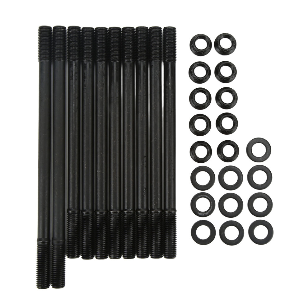 Alloy Steel Cylinder Head Stud Kit Heat Treated High Tensile Strength Quenching Process Laminated Threads Replaces 2084302 4 Turbocharged 9139052804296