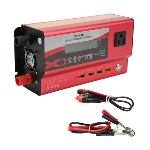 Μετατροπέας DC σε AC, Οθόνη LCD 700W, Μετατροπέας ρεύματος αυτοκινήτου, Πρίζα AC γενικής