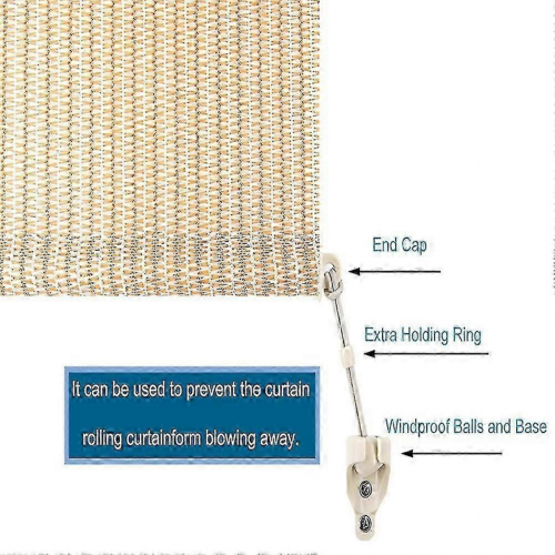 Universal Bungee Tie Down Kit with End Caps for Sun ShadesMedium 2