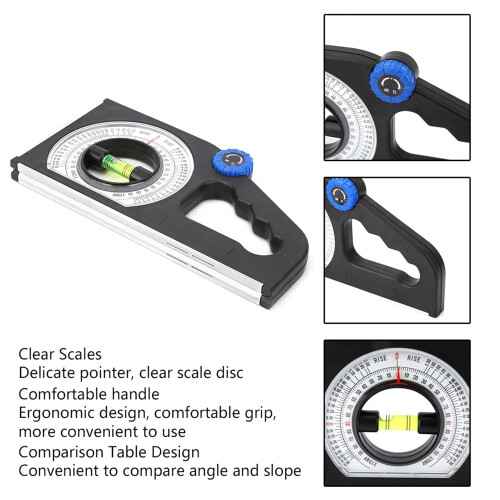 Inclinometer Engineering Slope Measuring Ruler Universal Handheld Multifunction Angle Meter 2