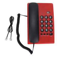 Telefon de birou cu fir, funcție de reapelare a ultimului număr, design în două culori și telefon cu fir multifuncțional cu tonuri de apel