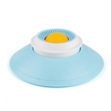 Lick Bowl for Dogs Dog Licking Mat Non Slip Pet Enrichment Wet Food Lick Pad With Suction Cup YellowFive Holes