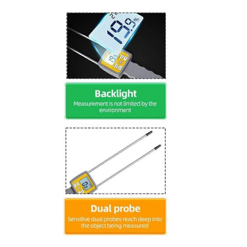 Hay Moisture Tester, with Probe & Backlight LCD Display for HayAs shown 2