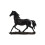 Statue de cheval en résine, Sculpture d'animal,- cheval noir 1