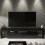 TV Unit 200cm Nova - Black with Gloss Doors 4