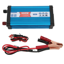 500 W-os tiszta szinuszhullámú inverter LCD kijelzővel, DC-AC átalakítóval, túlfeszültség-védelemmel, 1000 W-os többszörös védelmi