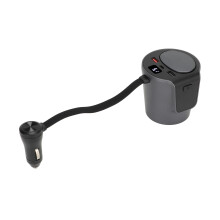 DC til AC-strømomformer med dobbel USB-lader, kompakt 65W bilomformer Type-C QC3.0 Hurtigladende AC-uttak Universell kompatibilitet LED-skjerm Smart
