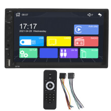 Autoradio con schermo touch screen, compatibile con Apple CarPlay e Android Auto, connessione Bluetooth wireless, display IPS HD, radio FM/AM,