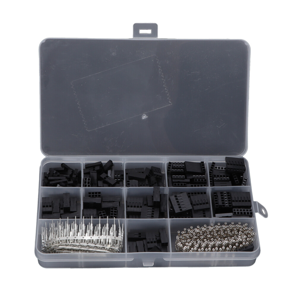 Wire To Wire Connector Premium Dupont Connector Kit W/ Male Female Crimp Pins & Bent Pin Headers Corrosion Resistant Rugged Design 4 Breadboard Use 9139052805118