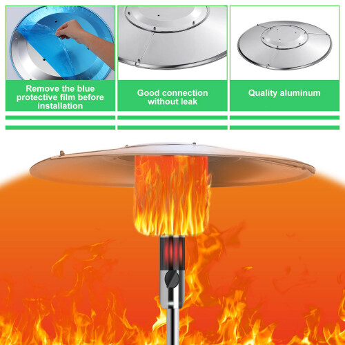 Auvents de chauffage polyvalents en acier inoxydable, couverture 1