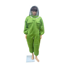 Beekeeping Protective Clothing 3D Air Cotton Beekeeper Suit Full Protection Veil Hood Green Fencing Hat XXL