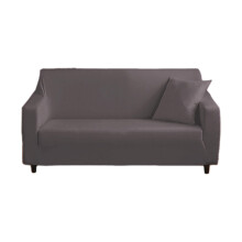 Stretch Couch Covers for 4 Seater, Knitted Textured Jacquard Non Slip Soft Sofa Slipcover with Elastic Fabric, Washable with Elastic Bottom Protector