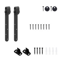 Mini Barn Door Hardware Kit, Sliding Cabinet Door Hardware Smooth And Quiet Track Full Set Of Durable Materials For TV Cabinet Kitchen Cabinet Wardrob