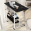 Adjustable Height Mobile Rolling Computer PC Laptop Over Bed Desk Overbed Desk 1