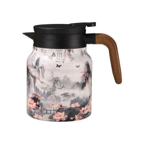 1 Liter Nonrust Steel Teas Infuser Pot Decorative-landscape