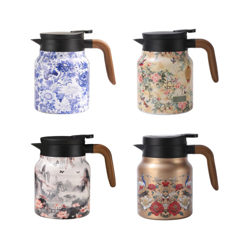 1 Liter Nonrust Steel Teas Infuser Pot Decorative-landscape 1