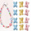 Colorful X Shape Beads 2mm Hole Acrylic Spacers Beads-random 2