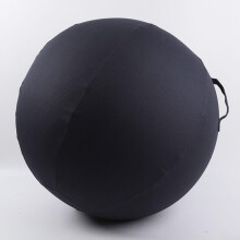 Breathable Yoga Ball Cover 65 Cm Foldable Exercise Ball Protective Cover Cotton WearResistant TearResistant Gray