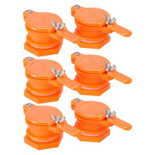 Pack of 6 Honey Gate Valve for Beekeeping, Precise Flow Control, Easy Clean Honey Extractor Tap