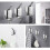 Self Adhesive Stainless Steel Hooks, Easy Removeable With Modern Look 4