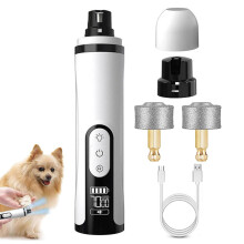 Dog Nail Grinder Rechargeable Puppy Toenail Grinder With Double LED Light Electric Pet Grooming Tool Ergonomic