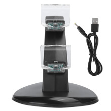 Dock di ricarica per controller PS3 con indicatore LED, doppia stazione di ricarica in stile aereo con erogazione di energia simultanea, supporto 2