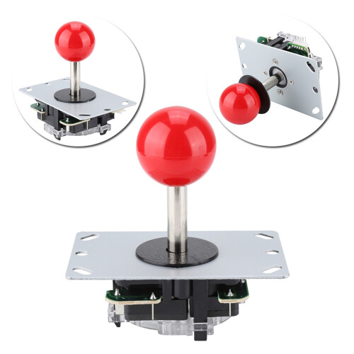 Firm Construction Durable Joystick For PC Xbox PS3, Switchable Ball Top DIY Controller Kit Compatible With Arcade Jamma Game Cabinet Use For Arcade Ma 2