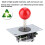Firm Construction Durable Joystick For PC Xbox PS3, Switchable Ball Top DIY Controller Kit Compatible With Arcade Jamma Game Cabinet Use For Arcade Ma 8