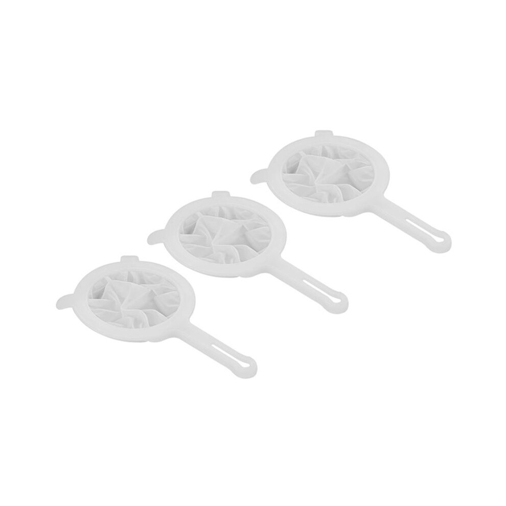 3Pcs 100/200/400 Mesh Kitchen Nut Milk Ultra-Fine Mesh Strainer Nylon Mesh Filter Spoon For Soy Milk Coffee Strainers 6131641899921