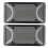 Patented Design Novelty Plate Covers w/ Solid Material, Unbreakable Protector 4 Clear Bubble Design License Plate Frame, Waterproof & Sunscreen 4 2