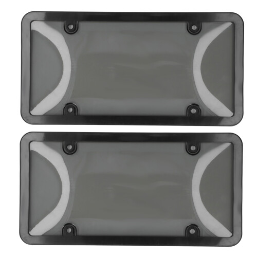 Patented Design Novelty Plate Covers w/ Solid Material, Unbreakable Protector 4 Clear Bubble Design License Plate Frame, Waterproof & Sunscreen 4 1