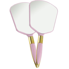 Glazen spiegel met ergonomische ABS-handgreep, uw veelzijdige hulpmiddel voor make-up, knippen en reizen - diverse opties beschikbaar
