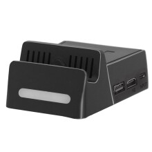 Supporto di ricarica portatile per Nintendo Switch, docking station per TV con adattatore HDMI e funzionalità di commutazione del display one-touch,