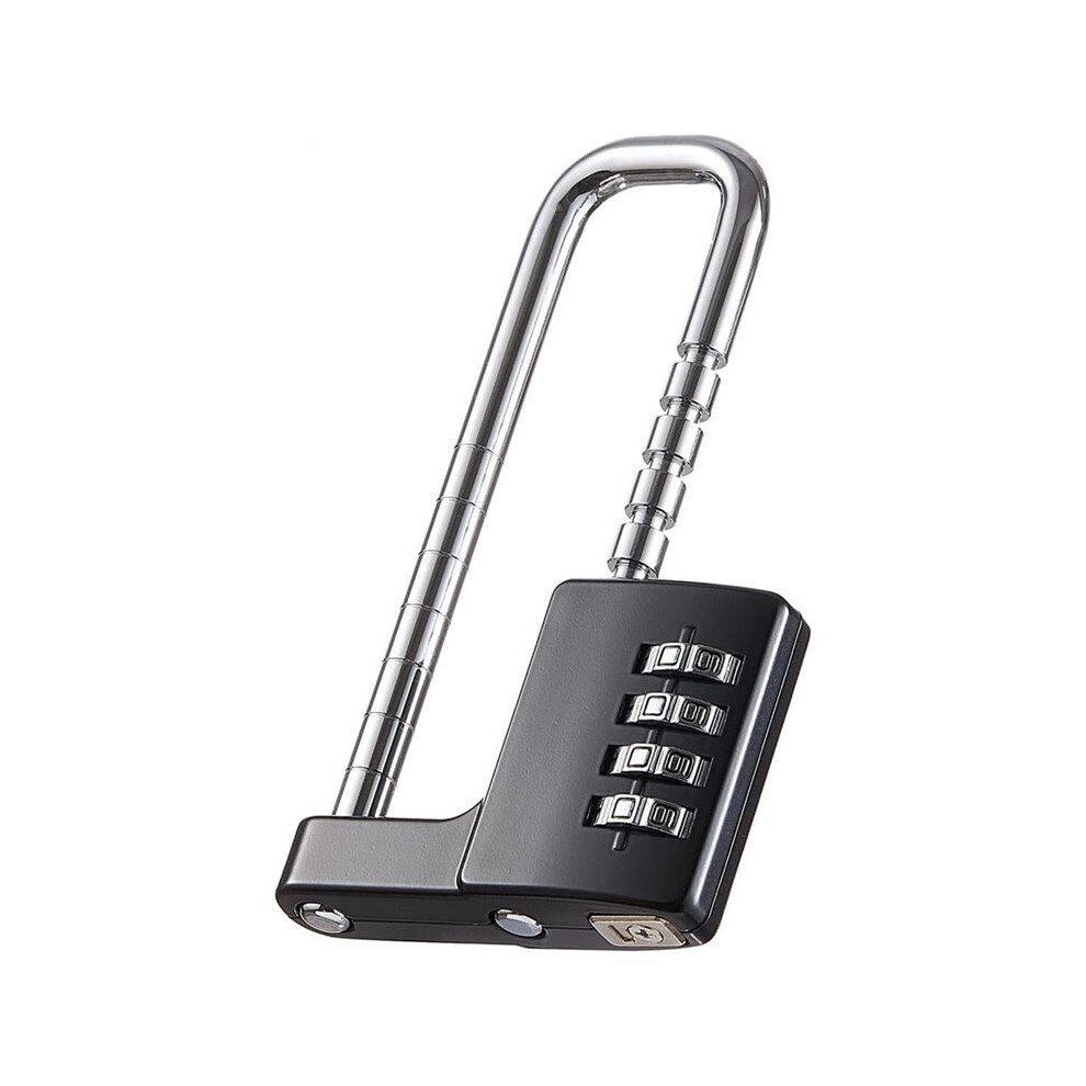 Typecat Black Cabinet Lock,Combination Padlock,Stainless Steel Gym Locker Lock Code Long Adjustable Shackle Lock For School,Gym