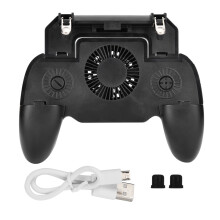 Gamepad Fón 4in1 le lucht leanúna fuaraithe, saol ceallraí fada, greamaitheoir cearrbhachais, dearadh scáileáin smeach, atá comhoiriúnach le