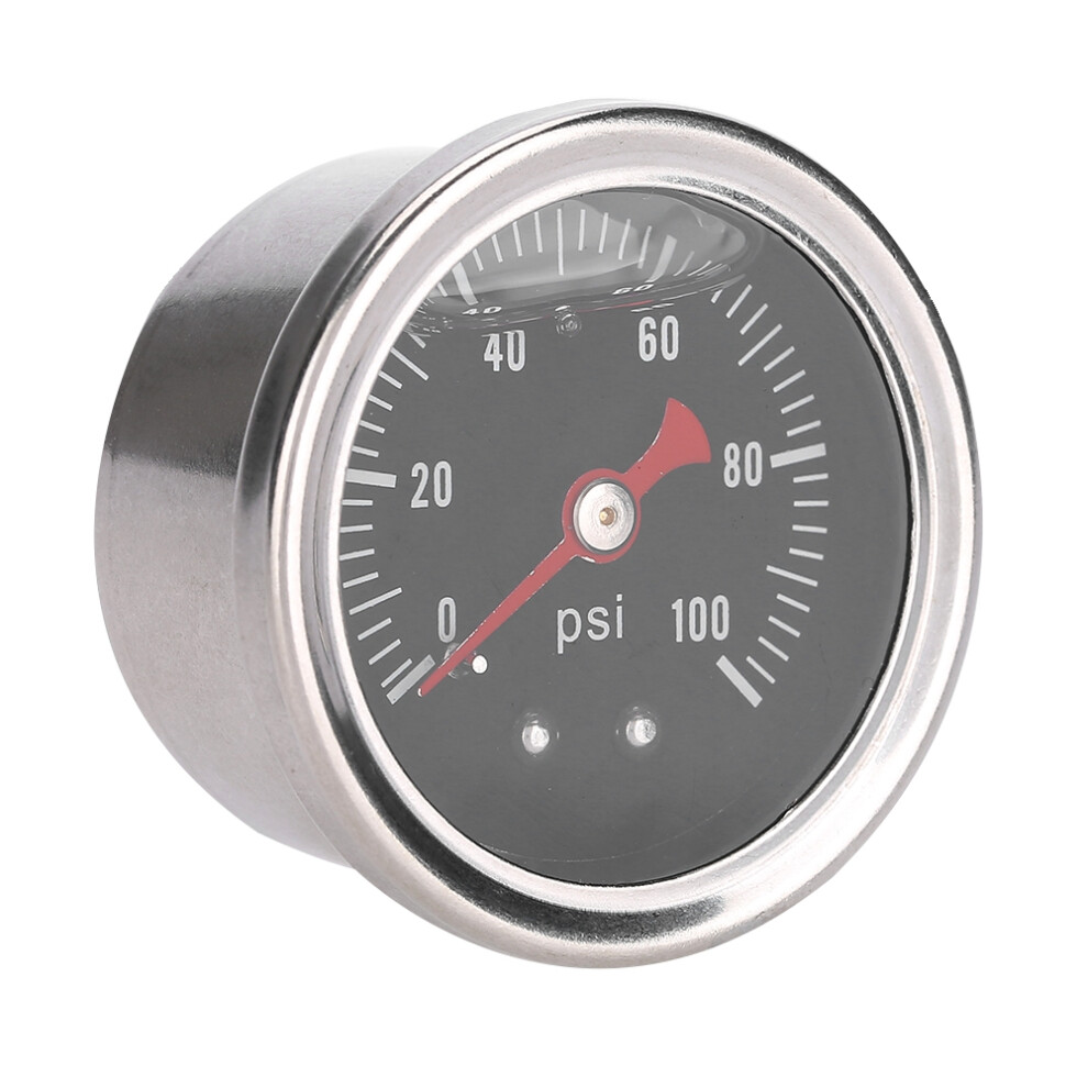 Fuel Pump Capacity Adjustable From 0 To 100 Psi Liquid Filled Pressure Gauge Universal Manual Inline Fuel Pressure Regulator Gauge Harsh Environment 9139052876606