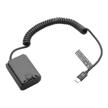 NP-FZ100 NP FZ100 Dummy Battery Type-C Spring Cable for A9 A9R A9S A7R3 A7M3 A7S3 A7III A7R4 A7M4 A6600 A7C FX3