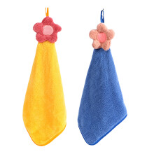 Cute Hand Towels for Kids, Soft Coral Velvet Microfiber Absorbent Dishcloth, Quick-Drying, Hanging Design, Animal Shapes, Safety for Toddlers, for Kit