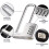 Cabinet Lock,Combination Padlock,Stainless Steel Gym Locker Lock Code Long Adjustable Shackle Lock for School,Gym Silver 2