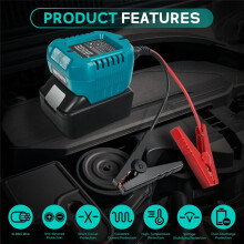 Igniter Jump  for  18V Battery 10AWG Car Booster Cable Automotive Emergency Power DIY Adapter with Clips