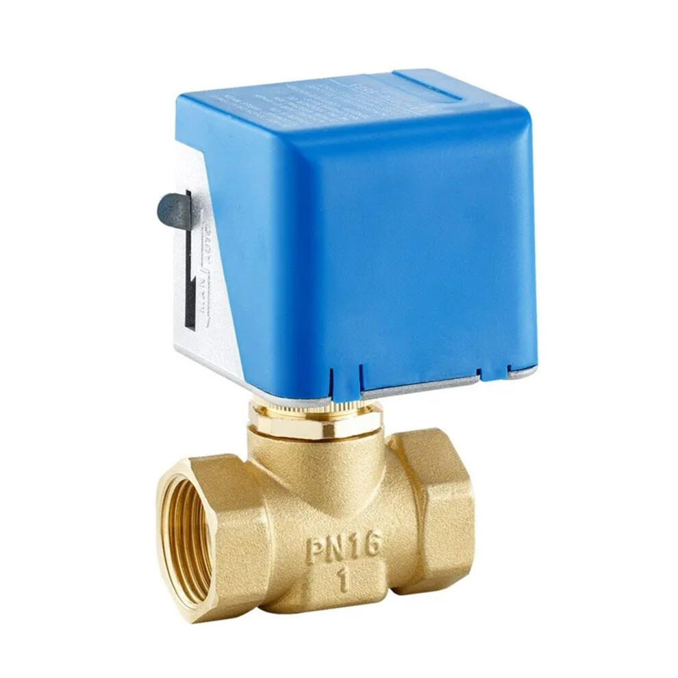 Ac 220V Motorized Brass Globe Valve Dn15 Dn20 Dn25 2 Wire Quick Shutoff Control 3 Way 9365049497350