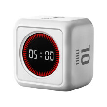 Cubes Digitaler Timer, LED-Display, Timer,-Weiß