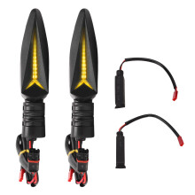 LED-Blinker für Motorräder, 4-flammiges LED-Blinker-Frontlicht, Tagfahrlicht, dynamisches LED-Beleuchtungsdesign