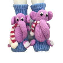 3D-Cartoon-Stricksocken, rutschfest, verdickt, Winterwärme,-2323